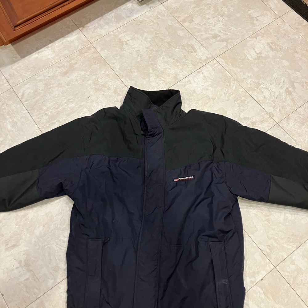 U.S. Polo Assn. Men's Navy and Black Performance Jacket